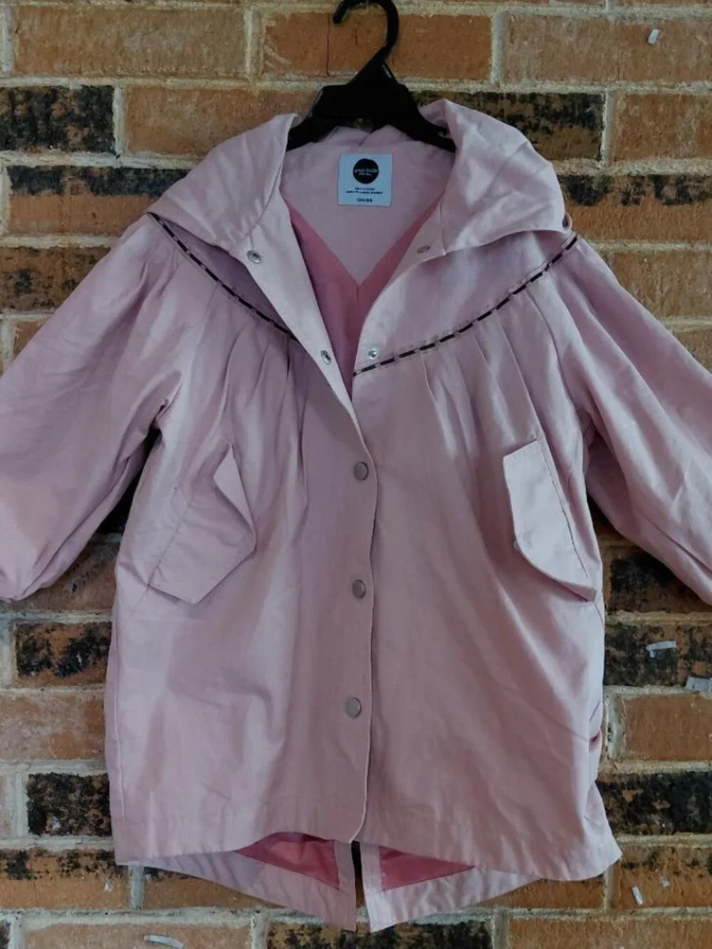NWT gxg.kids Pink Hooded Girls Rain Coat